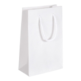 Papier-Tragetasche mit Kordel 160 x 250 x 80 mm blanko