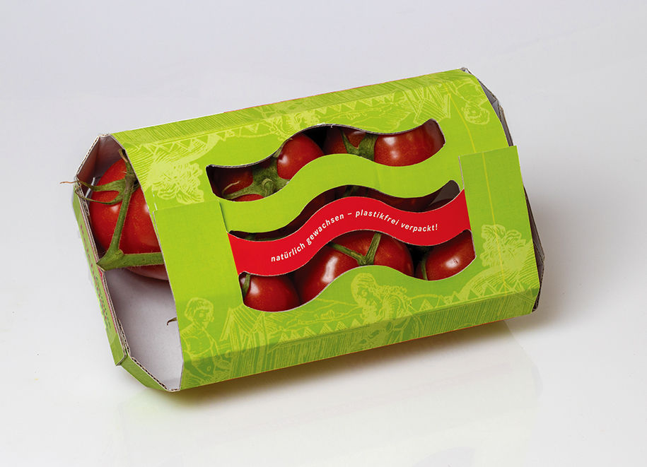 Wellpappeverpackungen für Tomaten