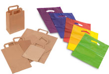 Papier- und Kunststofftaschen