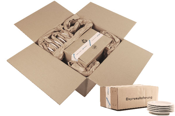 Hochwertiger Karton und Polstermaterial